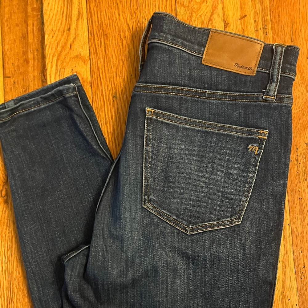 Madewell Dark Blue Slim Straight Jeans